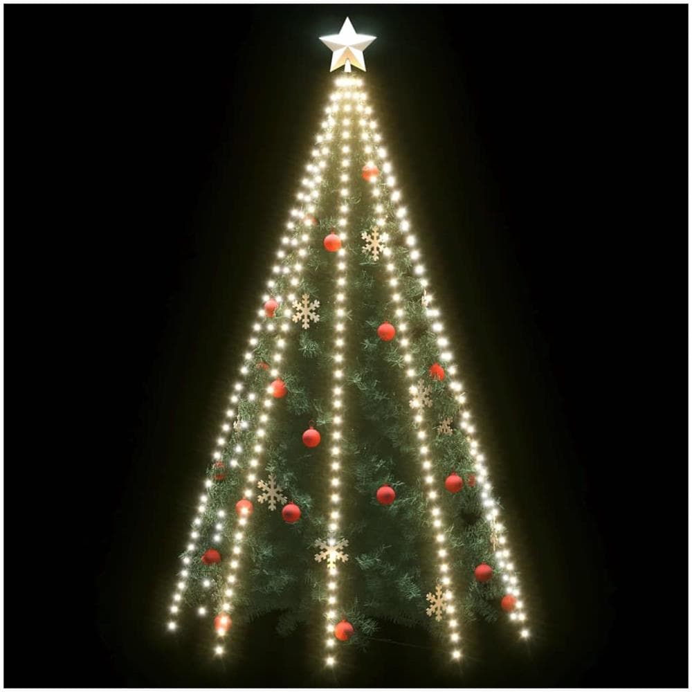Rete di Luce per Albero di Natale 400 LED Bianco Freddo 400 cm - Foto 3