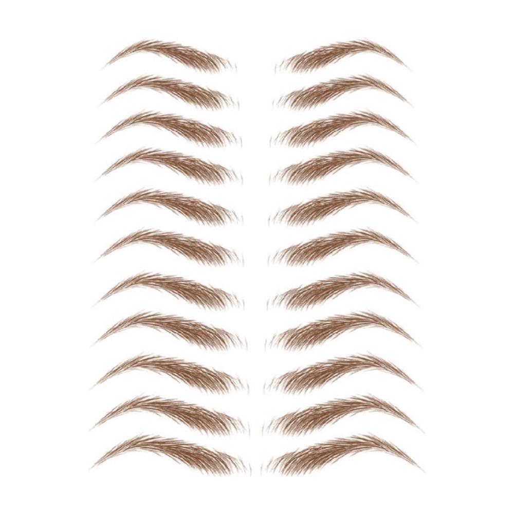 Adesivi Per Sopracciglia Tatuaggio Finto Marrone 11 Paia - Foto 1