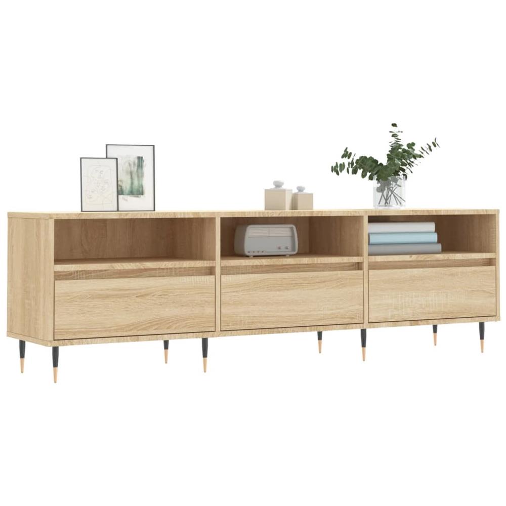 Mobile Porta Tv Rovere Sonoma 150x30x44,5 Cm Legno Multistrato - Foto 3