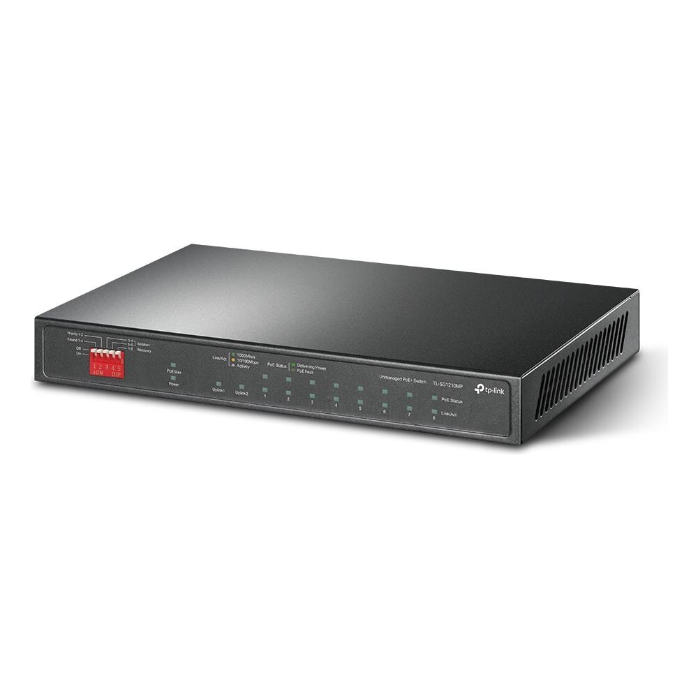 Switch di Rete TL-SG1210MP Non Gestito 9 Porte Gigabit Ethernet (10/100/1000) Supporto Power Over Ethernet Colore Nero - Foto 2