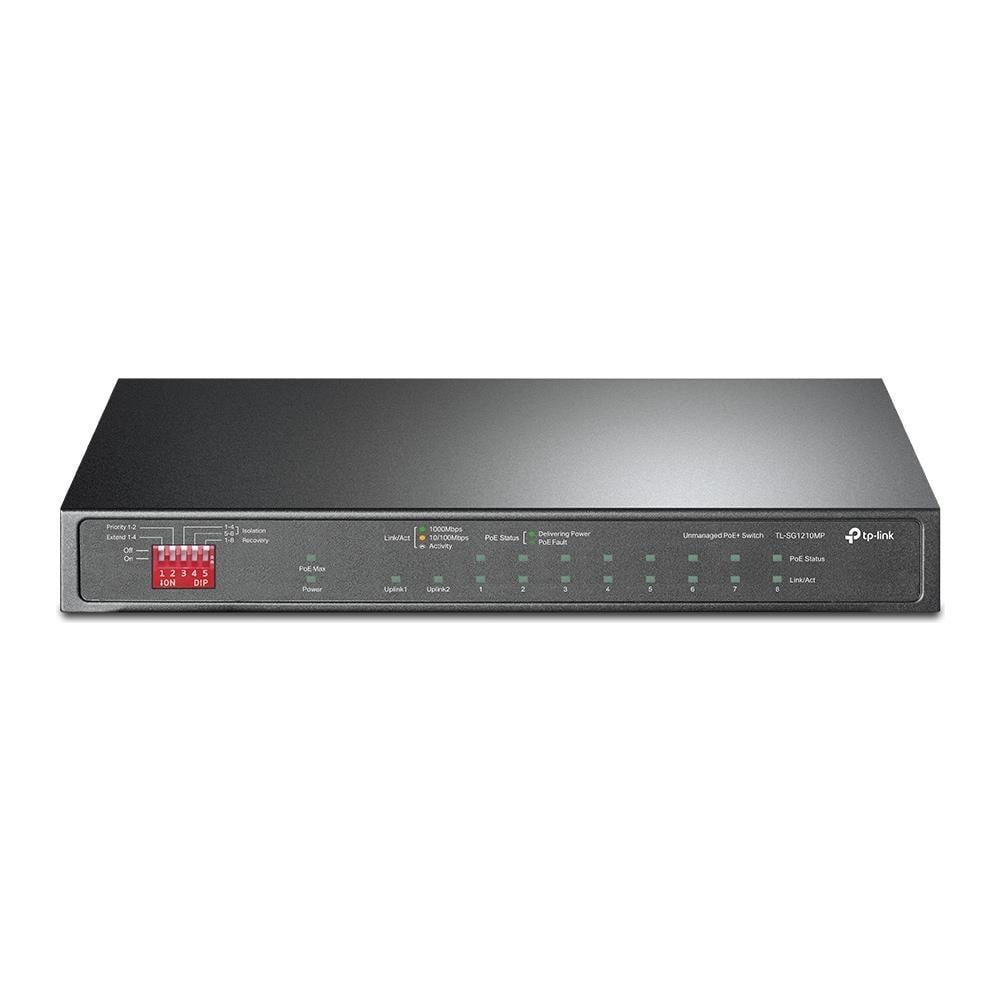 Switch di Rete TL-SG1210MP Non Gestito 9 Porte Gigabit Ethernet (10/100/1000) Supporto Power Over Ethernet Colore Nero - Foto 1