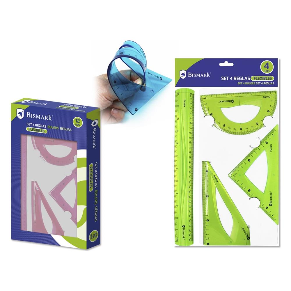 325010 set di righelli 4 pz Cloruro di polivinile (PVC) - Foto 2