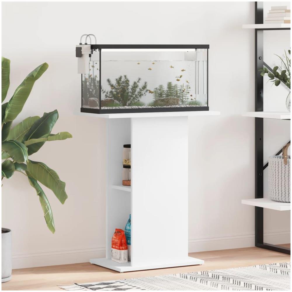 Supporto per Acquario Bianco 60,5x36x72,5 cm Legno Multistrato - Foto 2