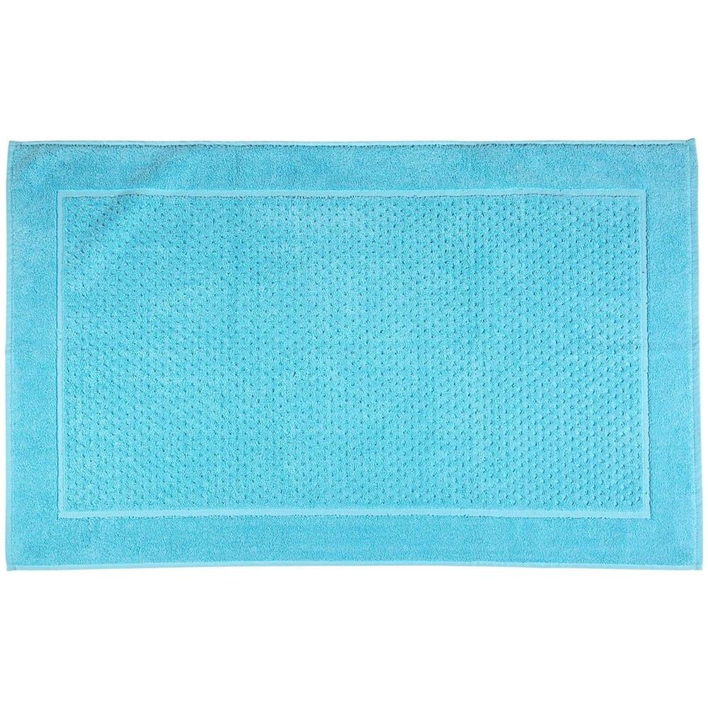 Tappeto Bagno Sirena In Cotone - Tinta Unita, 800 Gr /mq Colore Turchese Misura Cm 60x100 - Foto 1