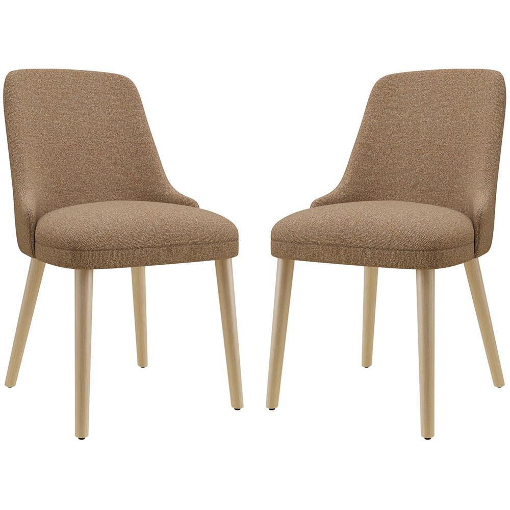 Sedie Da Pranzo Set Da 2 Con Schienale Alto Stile Vintage Chic, Seduta Confortevole, Ideali Per Cucina E Sala Da Pranzo, Marrone - Foto 1