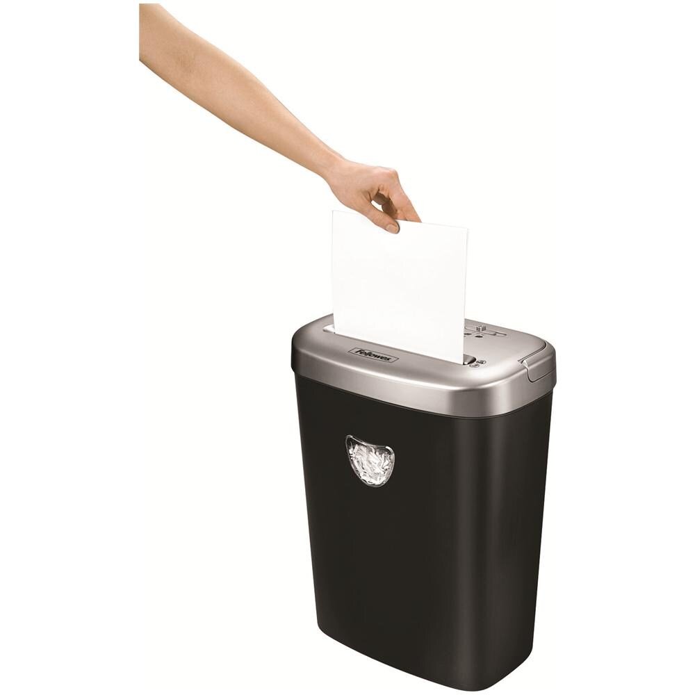 Distruggidocumenti a Frammenti Powershred 53C con Cestino da 23L Capacità di taglio 10 fogli Colore Nero e Grigio - Foto 2