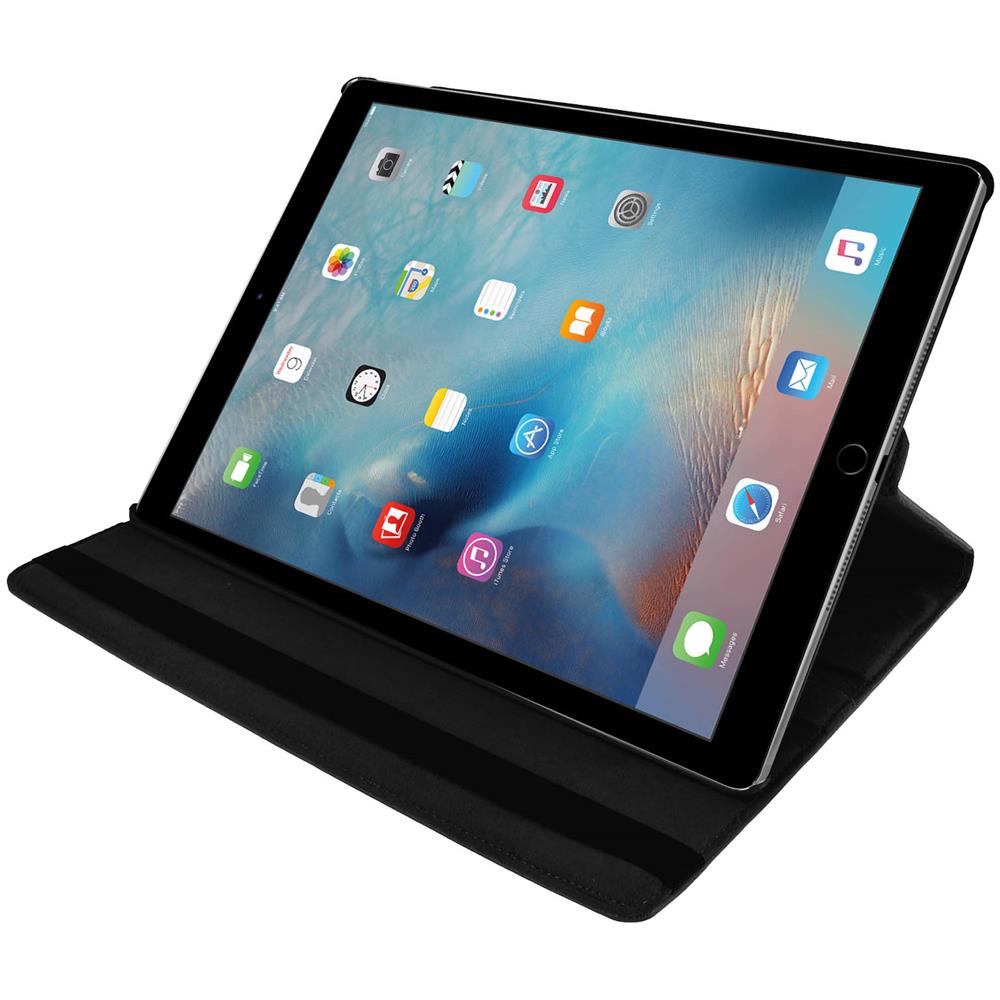 Custodia Stand Girevole 360° Per Apple Ipad Pro 12.9 2017 - Nera - Foto 2