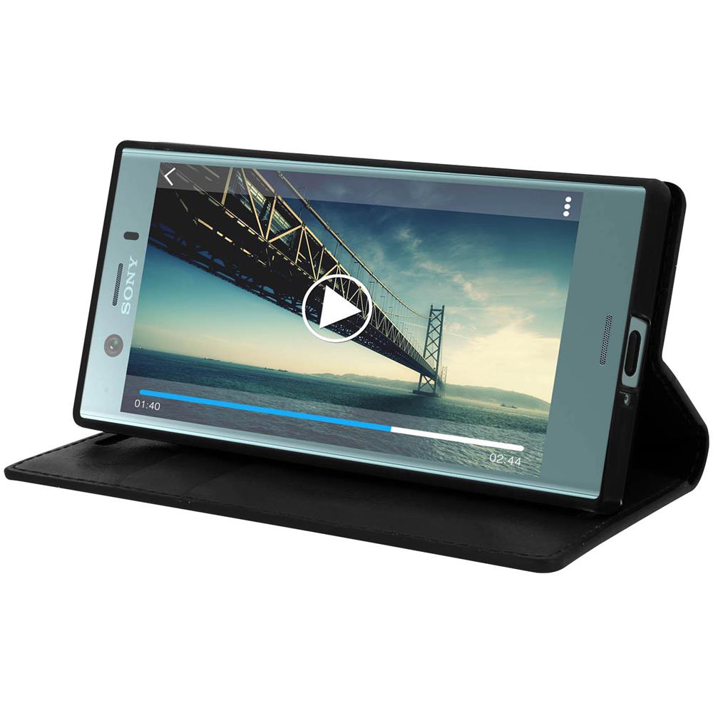 Custodia Per Sony Xperia Xz1 Compact - Serie First Class In Pelle Nera - Foto 15