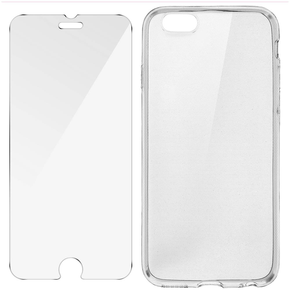 Protezione Completa - Cover Flessibile + Pellicola Vetro Apple Iphone 6 / 6s - Foto 2