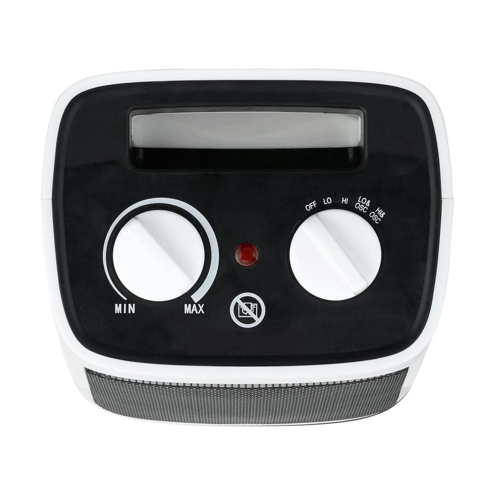 Mini Termoventilatore In Ceramica 2000w. Oscillazione Automatica E 2 Impostazioni Di Temperatura, Bianco - Foto 10