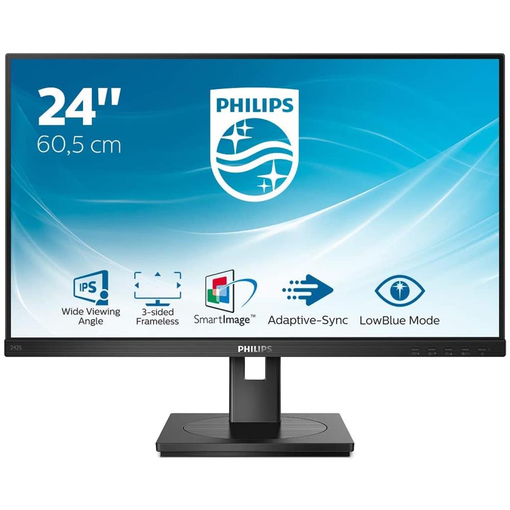 Monitor 23.8" LED IPS 242S1AE / 00 1920 x1080 FHD Tempo di risposta 4ms - Foto 1