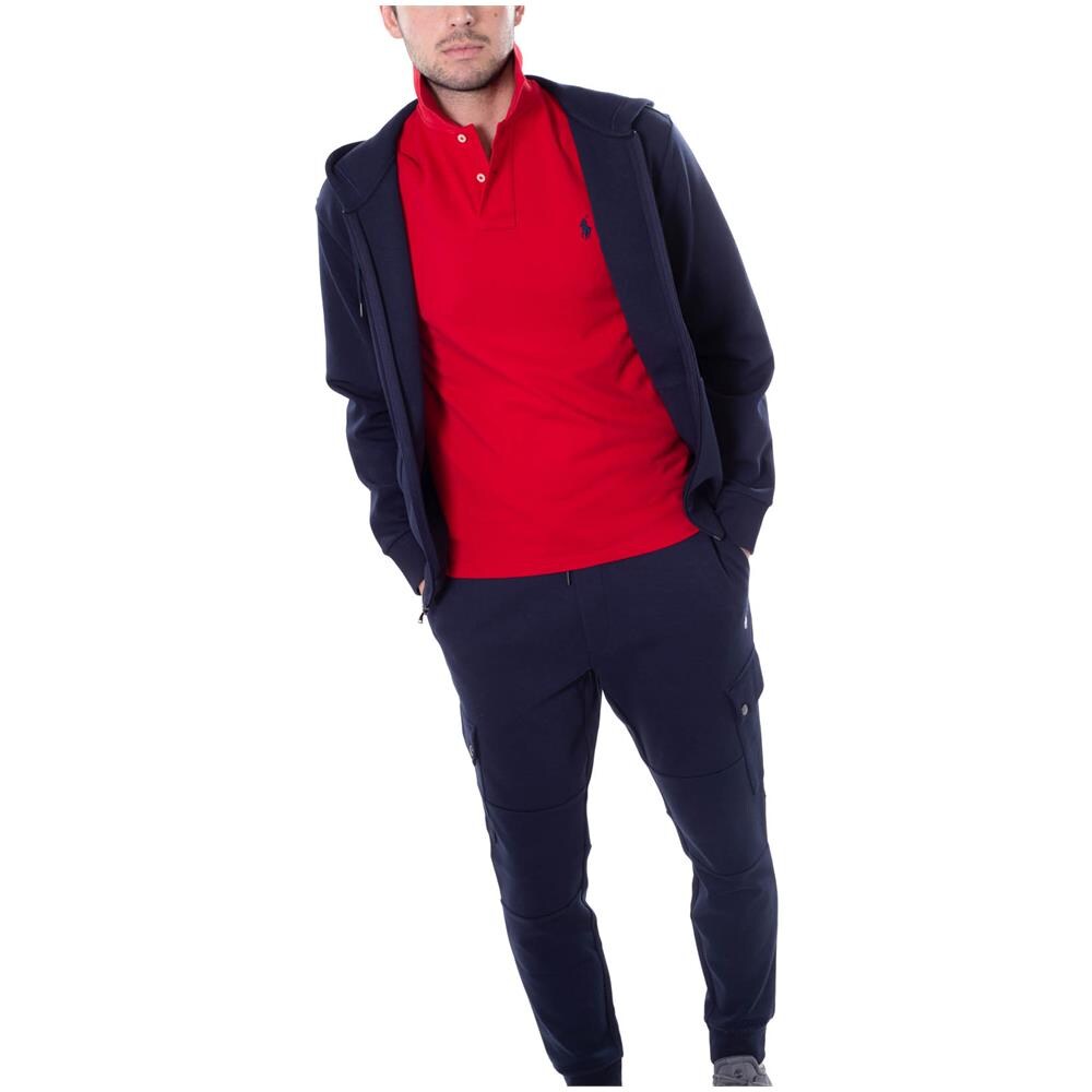 Polo Uomo Slim Fit In Piquè Blu - Foto 2