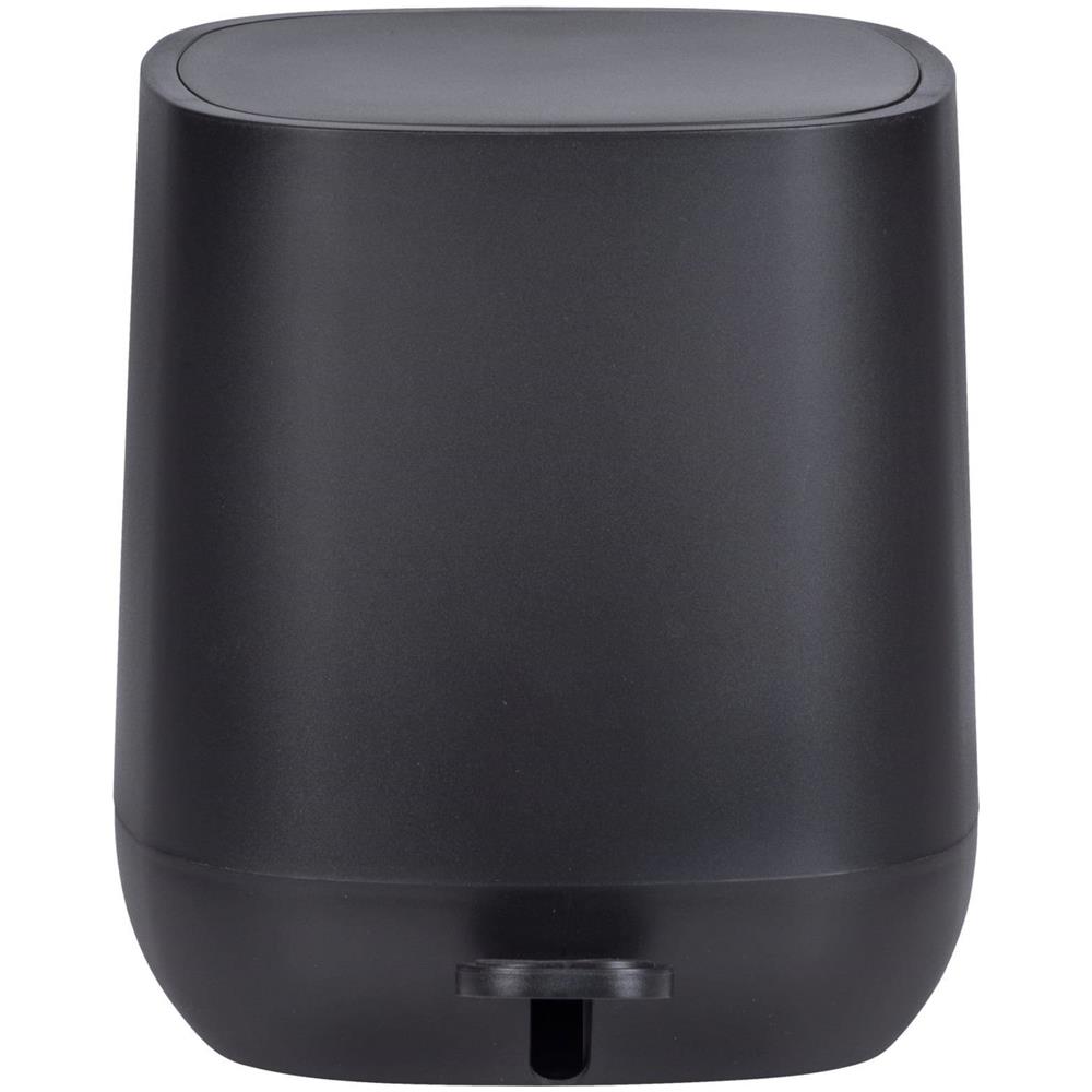 Pattumiera Bagno Con Pedale Davos, Nero Opaco, 5 L, - Foto 3