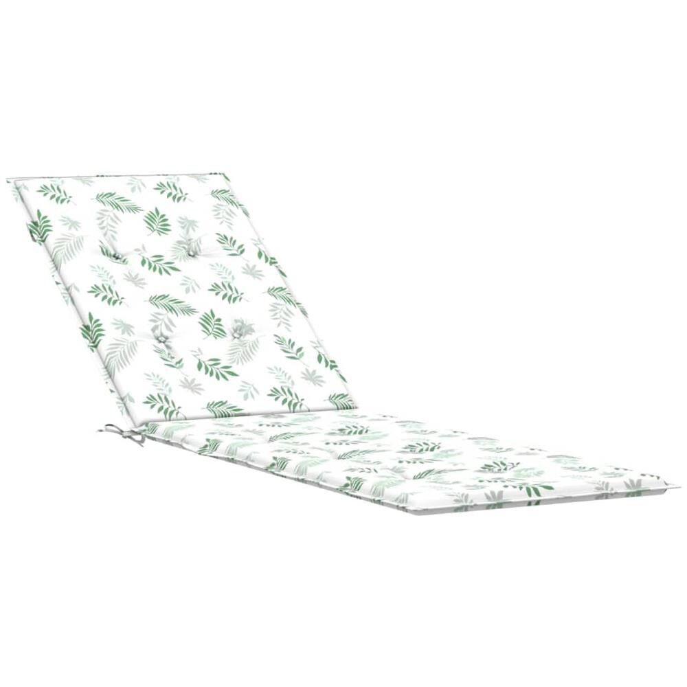 Cuscino Per Sedia Sdraio Con Motivo A Foglie In Tessuto Oxford - Foto 2