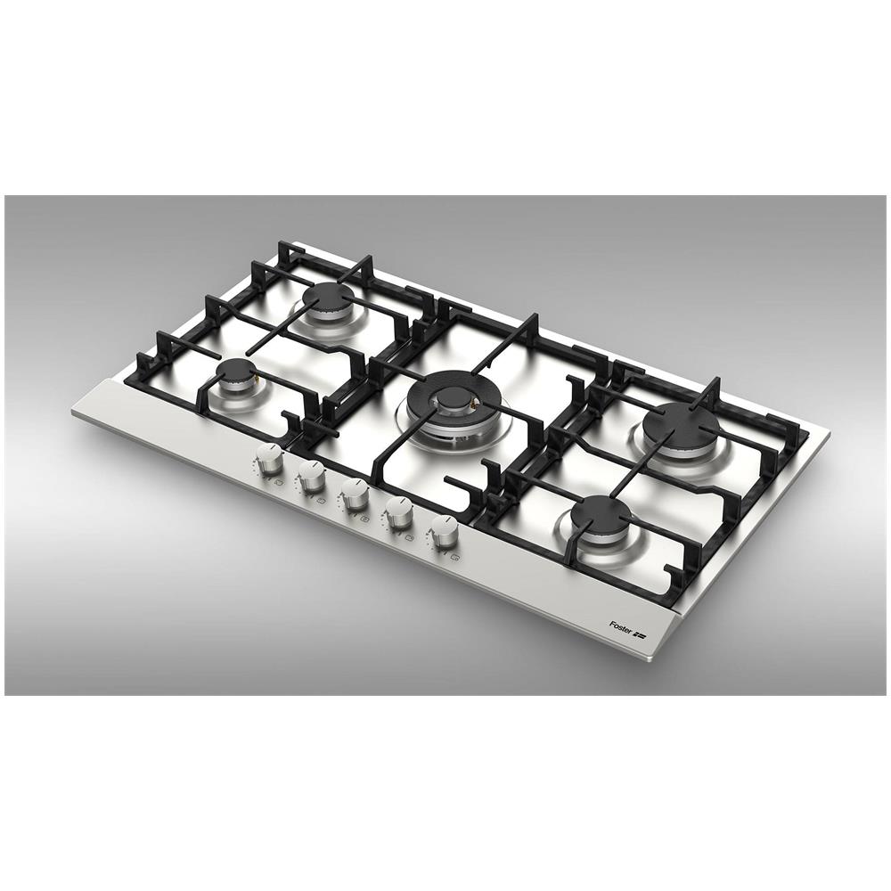 Piano Cottura 7017032 a Gas da Incasso 5 Zone Cottura da 86 cm Colore Acciaio - Foto 2