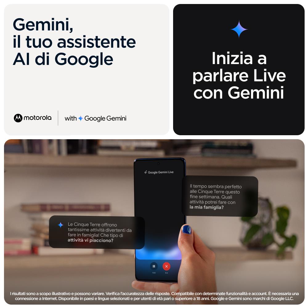 Edge 60 5G con Moto AI 256GB 8GB Ram Display 6.67" pOLED 120Hz Main Camera 50+50+10MP Selfie 50MP NanoSIM + eSIM Android 15 Dimensity 7300 5200mAh Pantone Shamrock - Foto 17