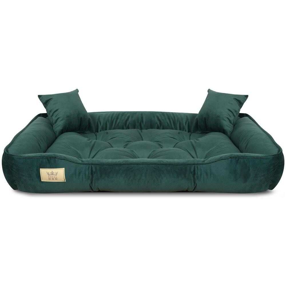 130x105 cm Letto per cani in velluto verde scuro impermeabile - Foto 1