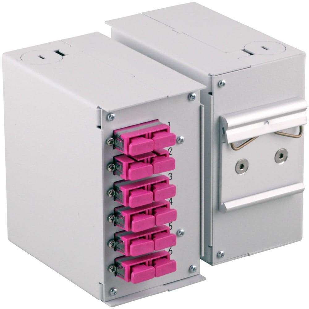 I-CASE DIN-SPL6SCD - Pannello Frontale 6 Connessioni SC-Duplex per Box Ottico - Foto 2
