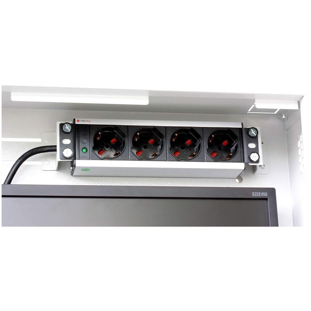 Box di Sicurezza 19" per DVR / Sistemi di Videosorveglianza Bianco - Foto 5