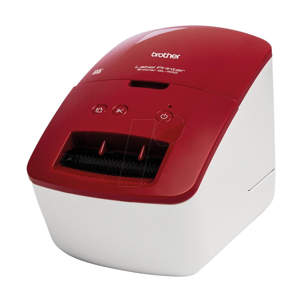Stampante per Etichette QL-600R Termica Diretta Risoluzione 300 x 600 DPI USB 2.0 Colore Rosso e Bianco - Foto 3