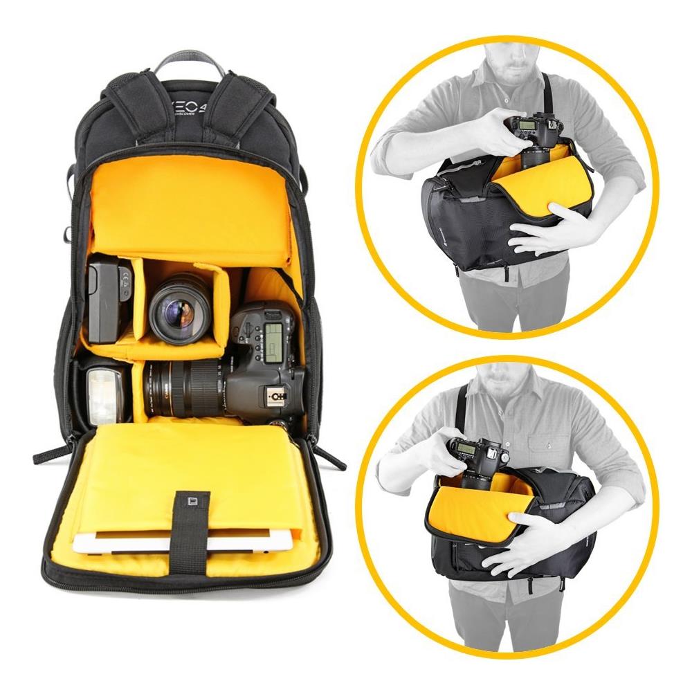 Veo Discover 42 Zaino in Nylon / Poliestere, Nero - Foto 2