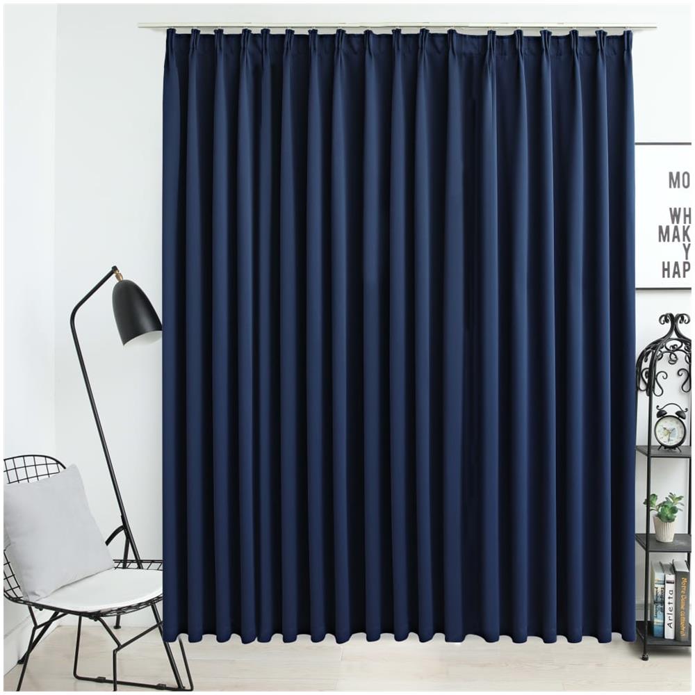 Tenda Oscurante Con Ganci Blu 290x245 Cm - Foto 1