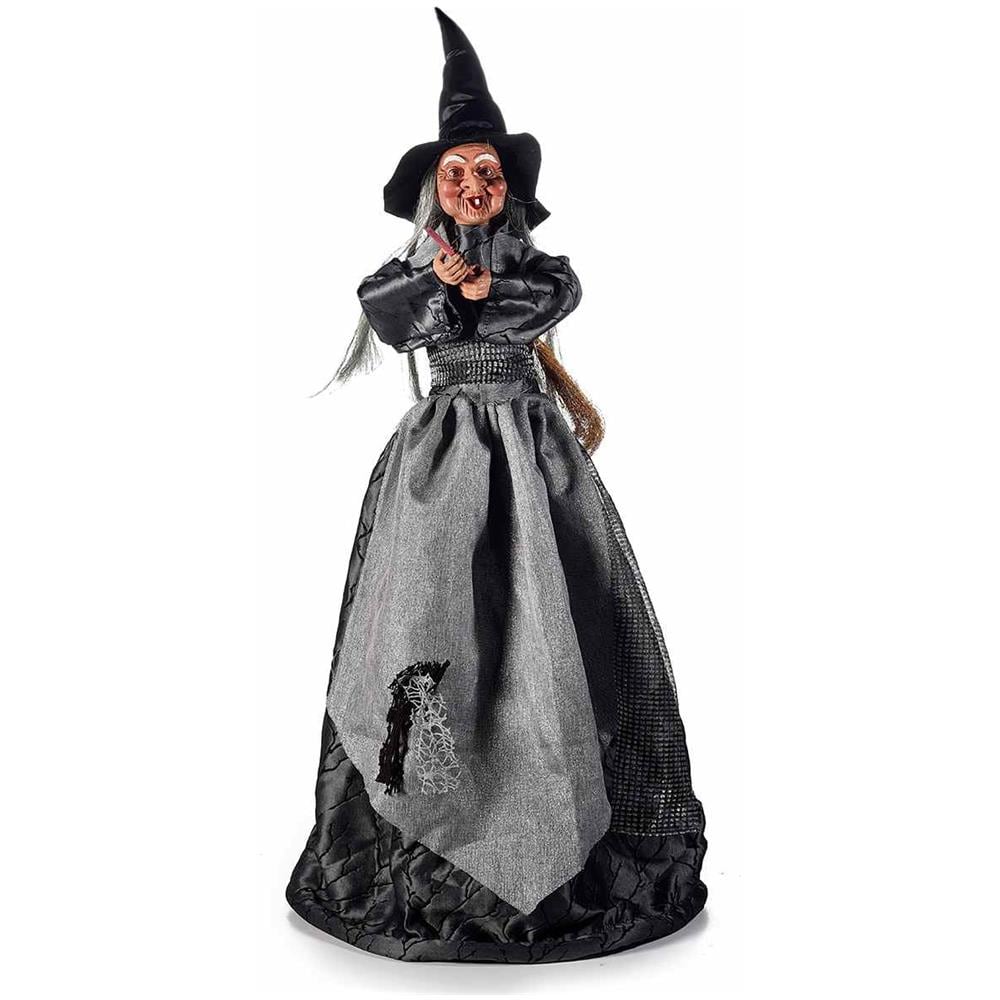 Befana Con Abito E Scopa Altezza 95 Centimetri Decorazione Per Vetrine E Negozi - Foto 1