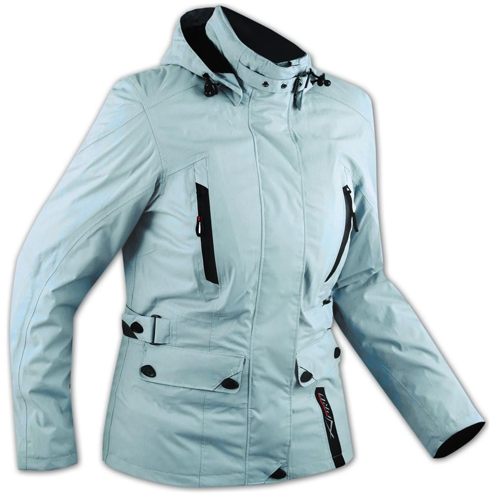 Giacca Scooter Lady Città Moto Donna Impermeabile Protezioni Ce Azzurro L - Foto 1