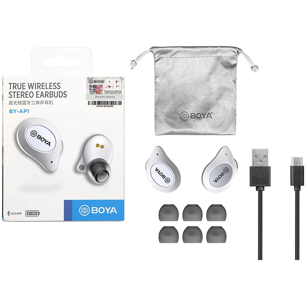 BY-AP1 Auricolari True Wireless con Custodia di Ricarica Colore Bianco - Foto 6