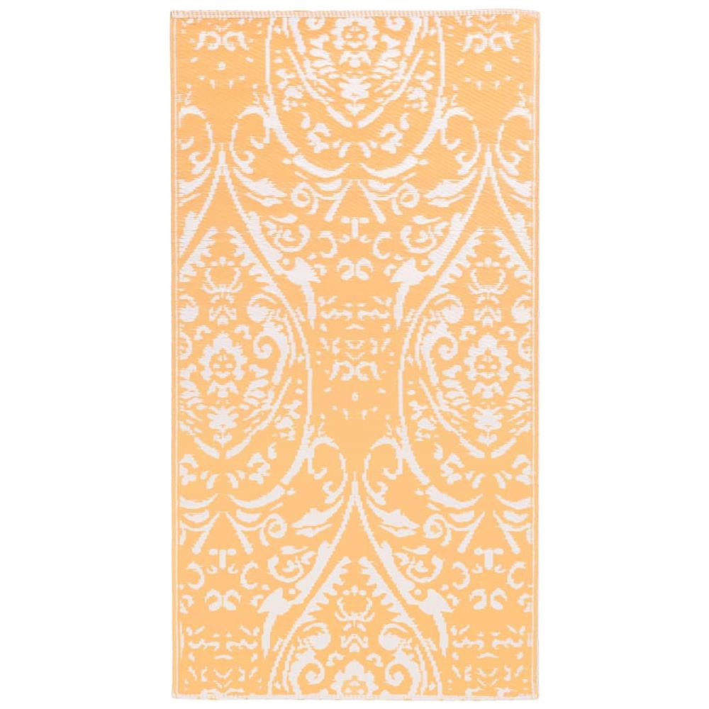 Tappeto Da Esterni Arancione E Bianco 160x230 Cm In Pp - Foto 2