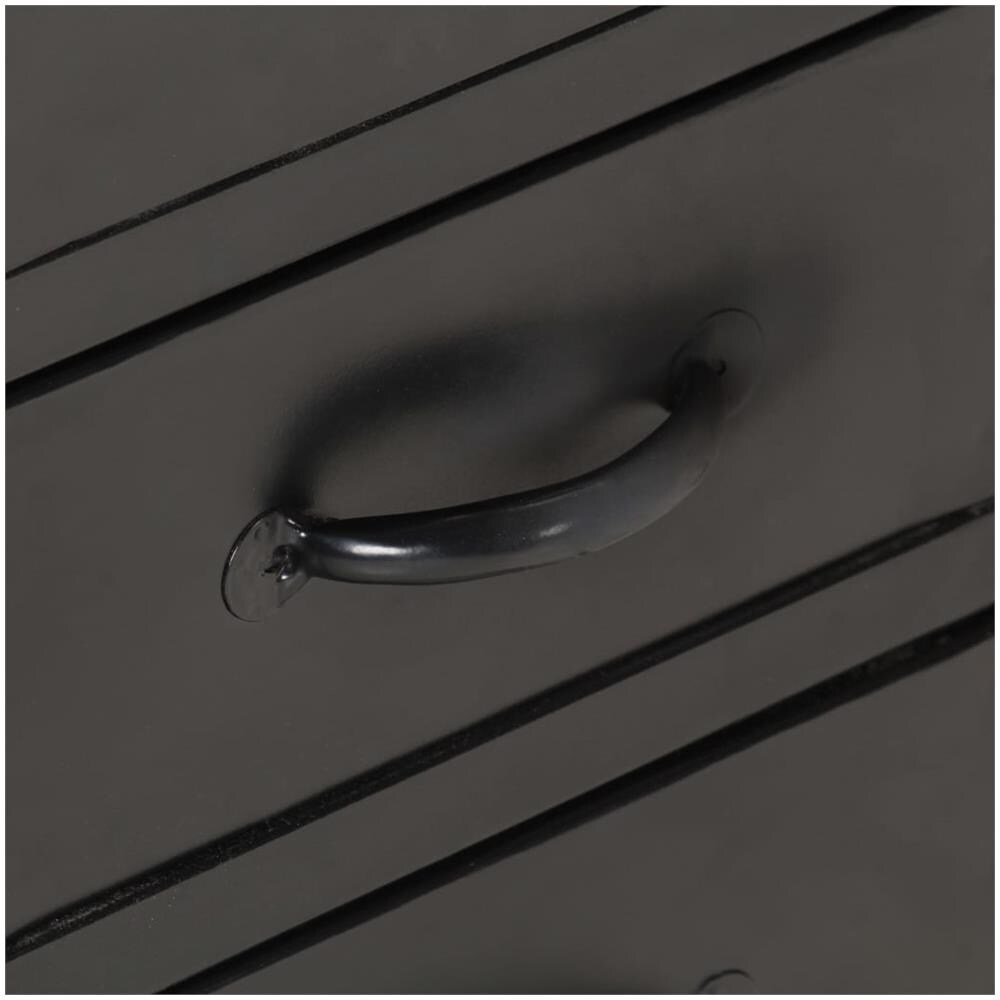 Credenza 110x30x65 Cm In Massello Di Mango Grezzo E Acciaio - Foto 2