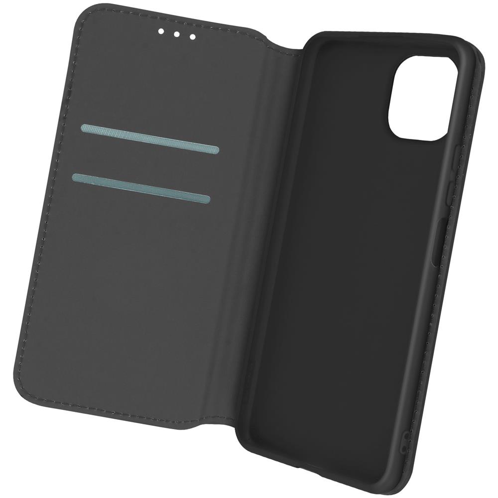 Custodia Samsung Galaxy A22 5g Portafoglio Funzione Supporto Video Nera - Foto 1