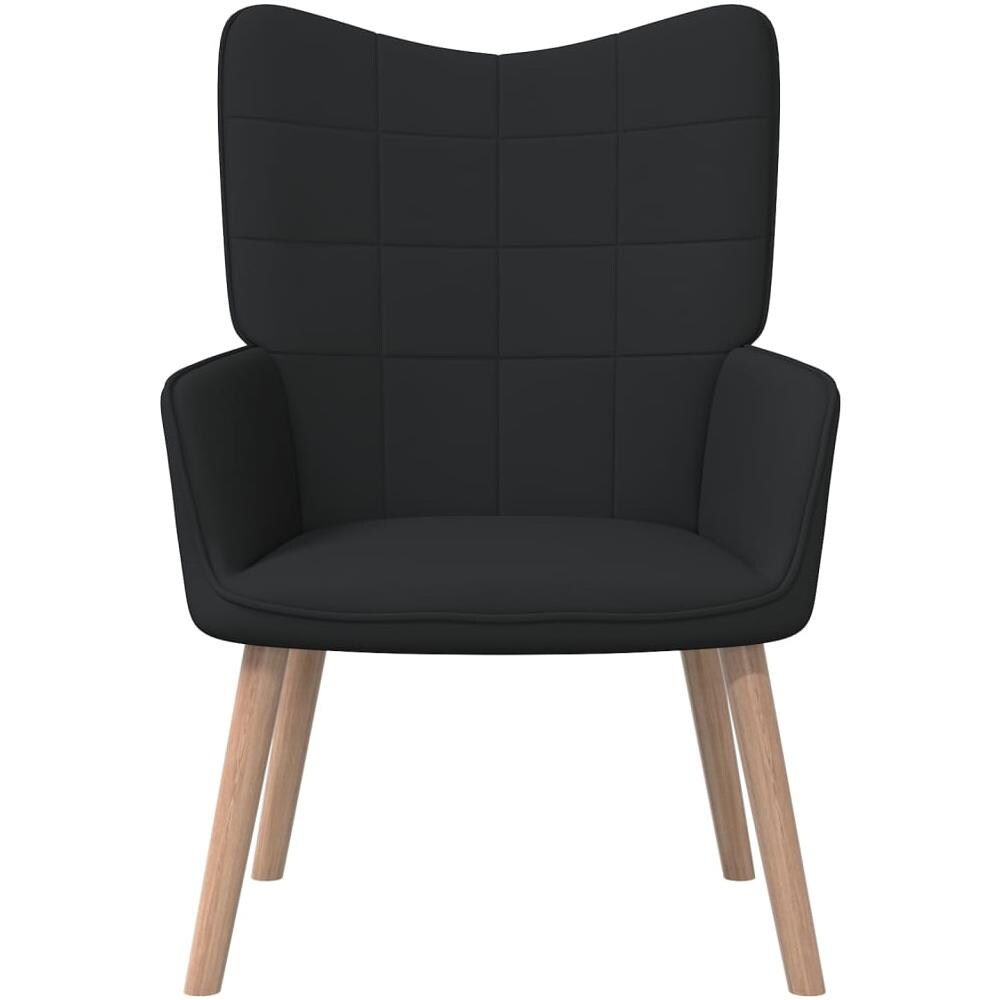 Poltrona Relax con Poggiapiedi Nero in Tessuto - Foto 3