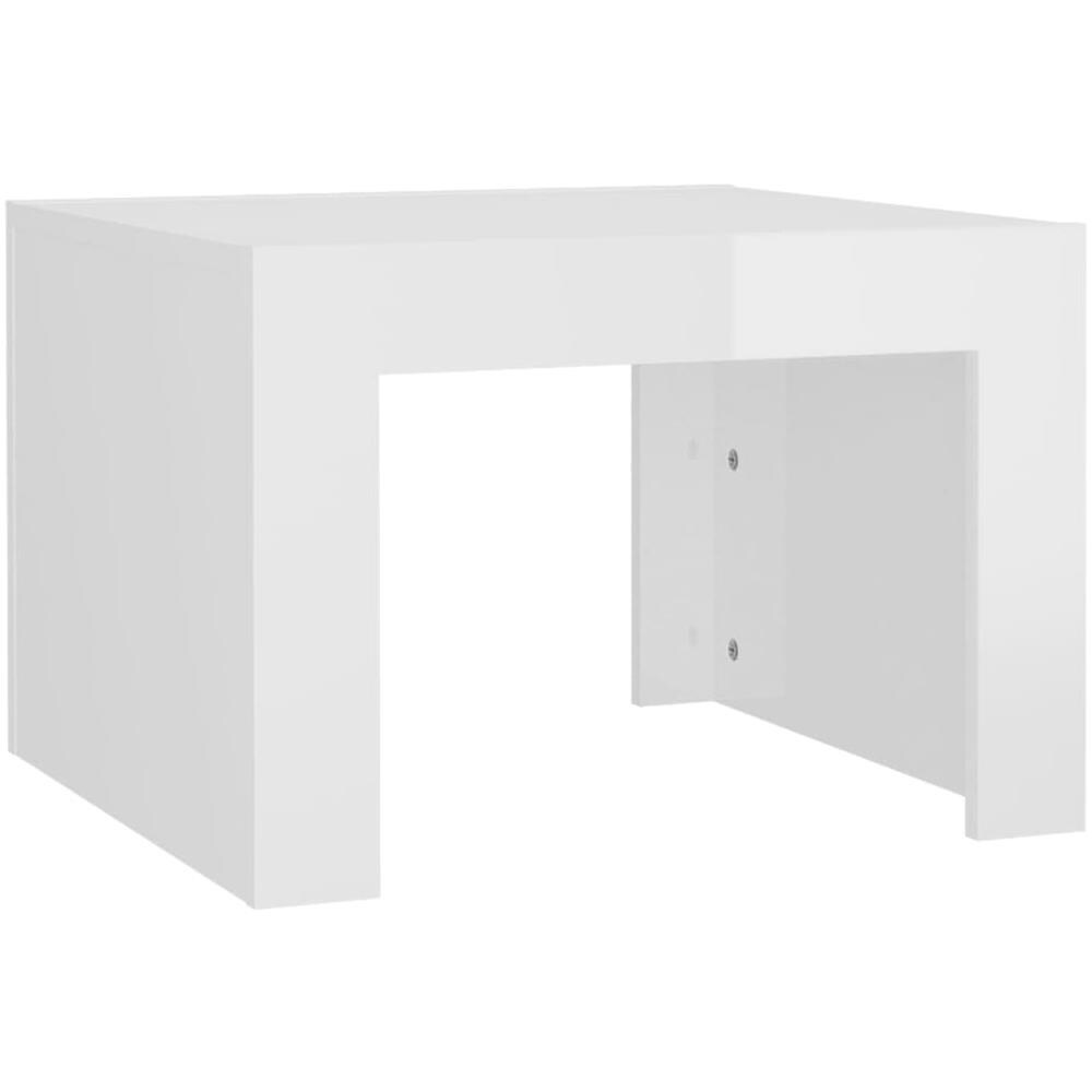 prissent Tavolino da Salotto Bianco 90x50x40 cm in Legno Multistrato Tavolino Basso Da Salotto Tavolino Soggiorno Tavolino Caffe Tavolino Salotto Legno Con Gambe In ferro Decorare Il Soggiorno