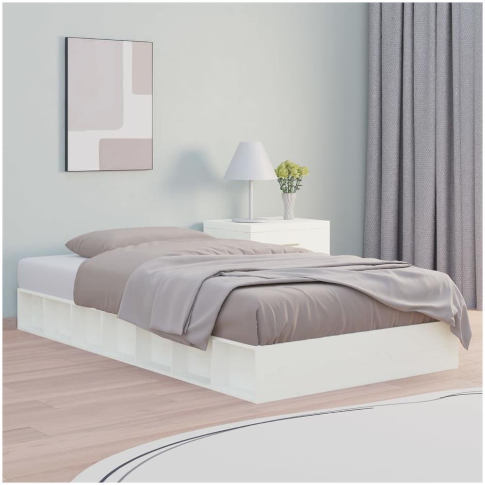 Giroletto Bianco 140x190 Cm In Legno Massello - Foto 1
