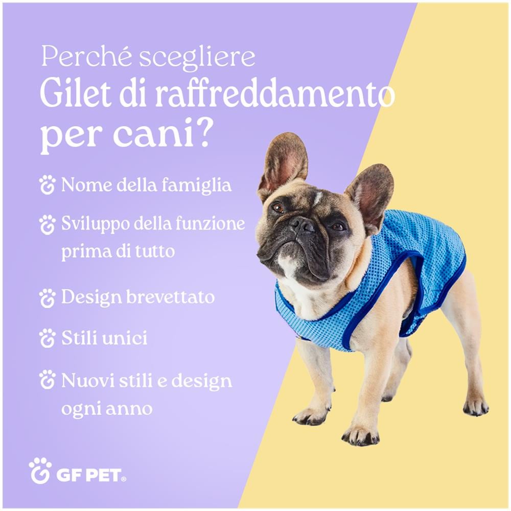 Elastofit Ice Vest - Gilet Di Raffreddamento Per Cani- Raffreddamento Per Cani- Taglia M Giacca Di Raffreddamento Lunghezza Posteriore 38 Cm- Blu - Foto 2