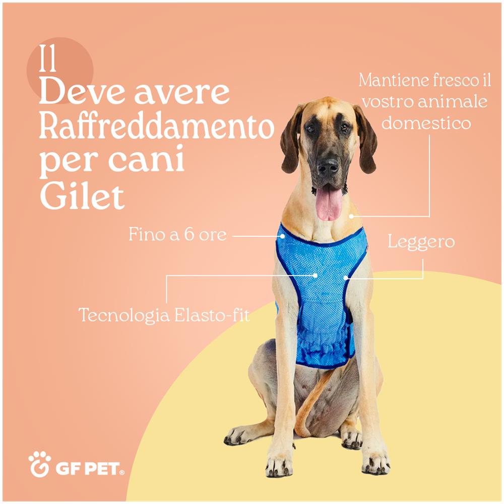 Elastofit Ice Vest - Gilet Di Raffreddamento Per Cani- Raffreddamento Per Cani- Taglia M Giacca Di Raffreddamento Lunghezza Posteriore 38 Cm- Blu - Foto 9