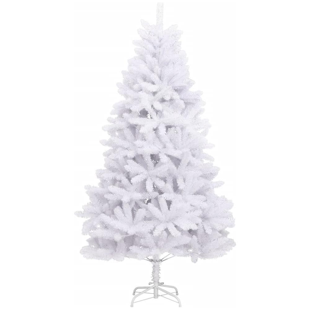 Albero Di Natale Artificiale Incernierato Con Base Bianco 240cm - Foto 2