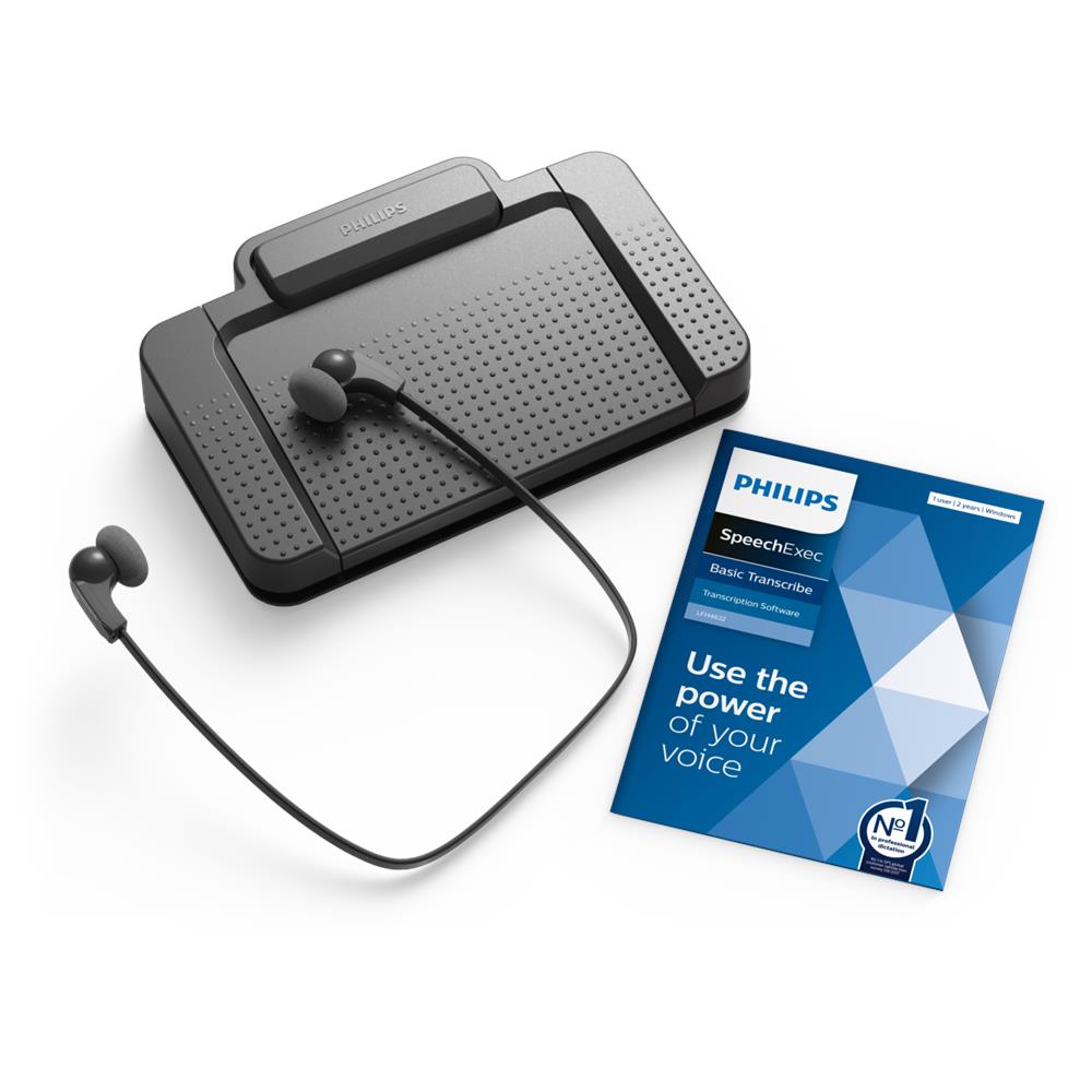 Set Di Trascrizione Speechexec Lfh7177 - Interruttore A Pedale Usb, Auricolare Stereo, Speechexec Transcribe - Foto 1