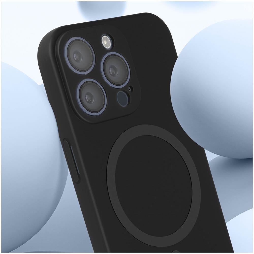 Cover Magsafe Nera Per Iphone 15 Pro Max, Sottile E Leggera, Swissten Soft Joy - Foto 2