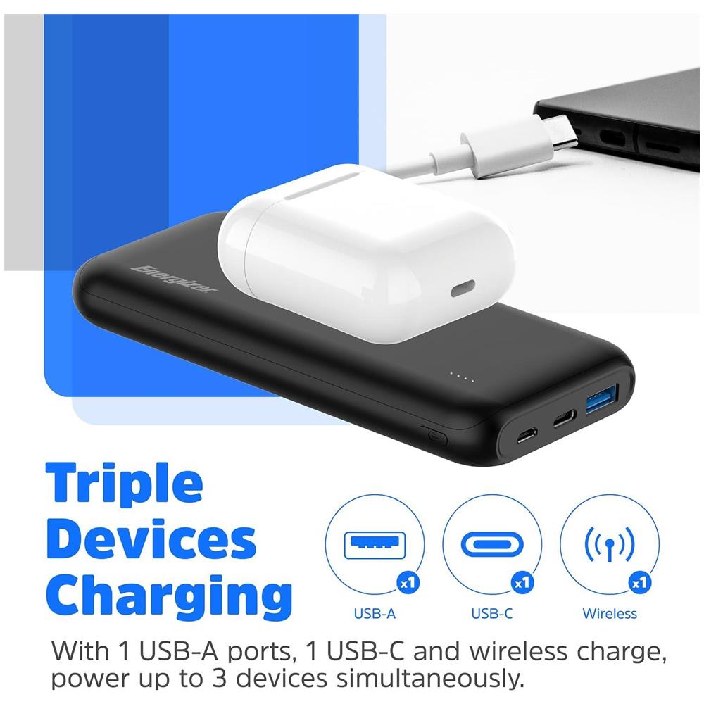 Power Bank Ultimate 10.000mah uscite usb-A e usb-C con Power Delivery e Wireless - Foto 1