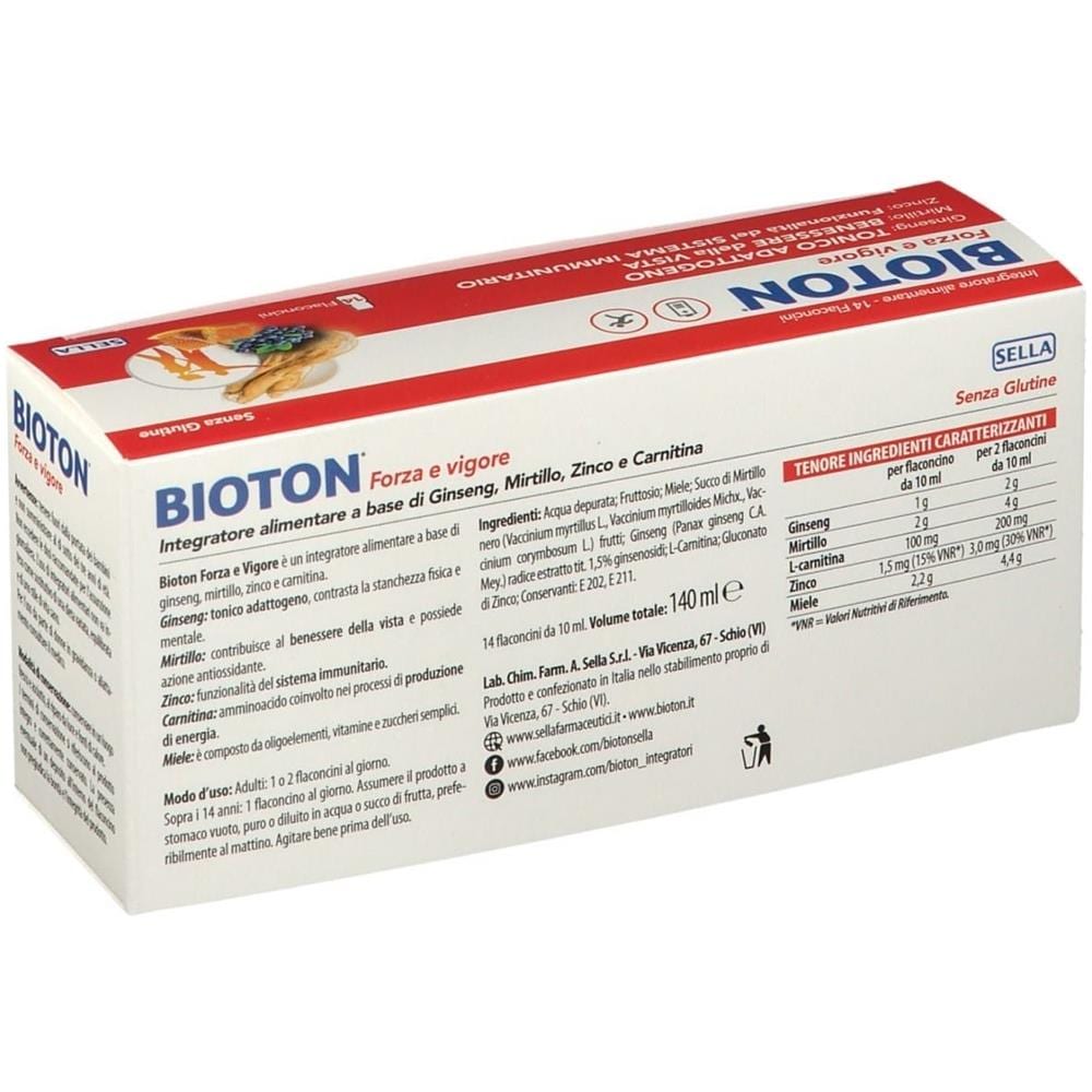 Bioton Ginseng Forza Vig 14 Flaconcini - Foto 2