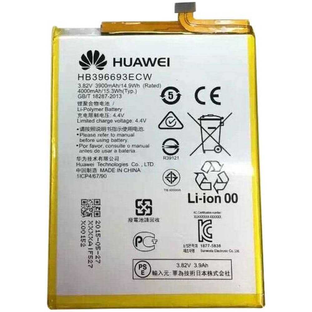 Batteria Nuova Originale Hb396693ecw 3900mah Li-on Per Ascend Mate 8 - Foto 2