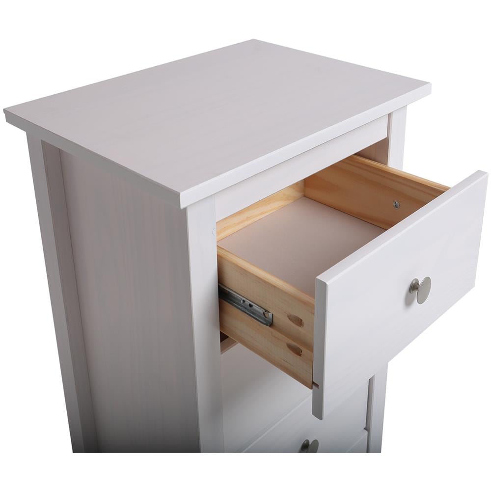 Cassettiera Betty Con 4 Cassetti Bianco - Foto 2