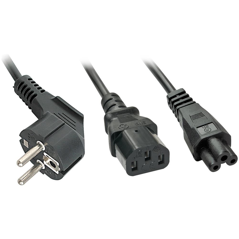 30047 Cavo Di Alimentazione Nero Accoppiatore C13 Accoppiatore C5 (power Cable Black C13 Coupler - C5 Coupler - Wa - Foto 1