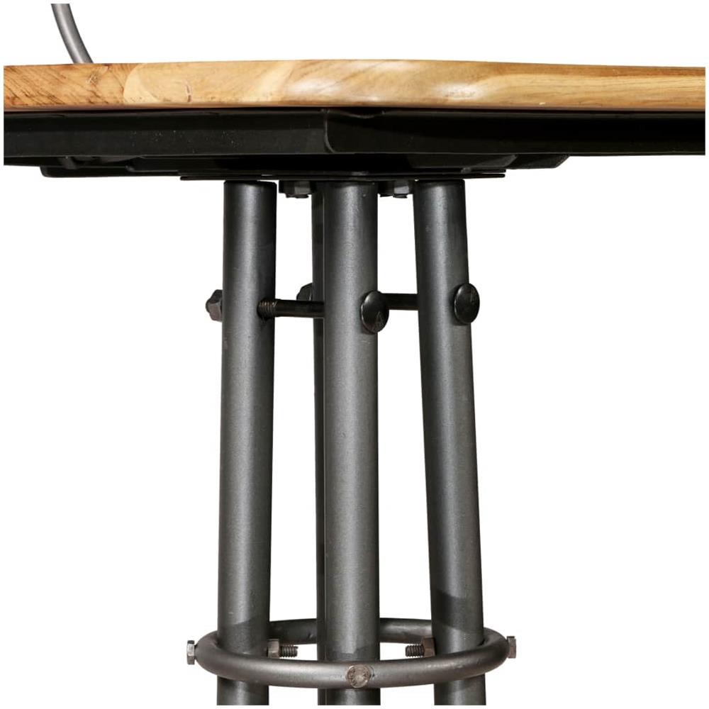 Sgabelli Da Bar 2 Pz In Teak Massello Di Recupero 41x51x102 Cm - Foto 7