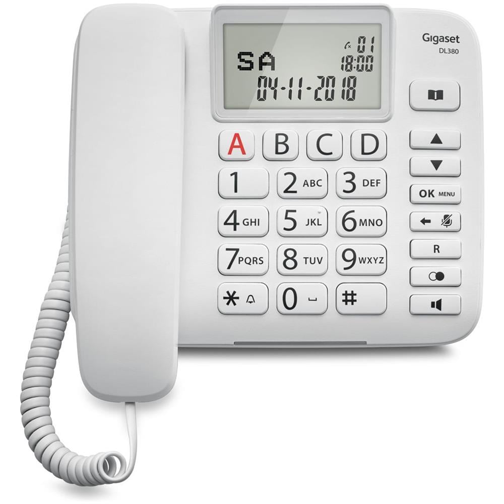 DL380 Telefono Fisso a Filo con Tasti Grandi e Vivavoce Colore Bianco - Foto 4