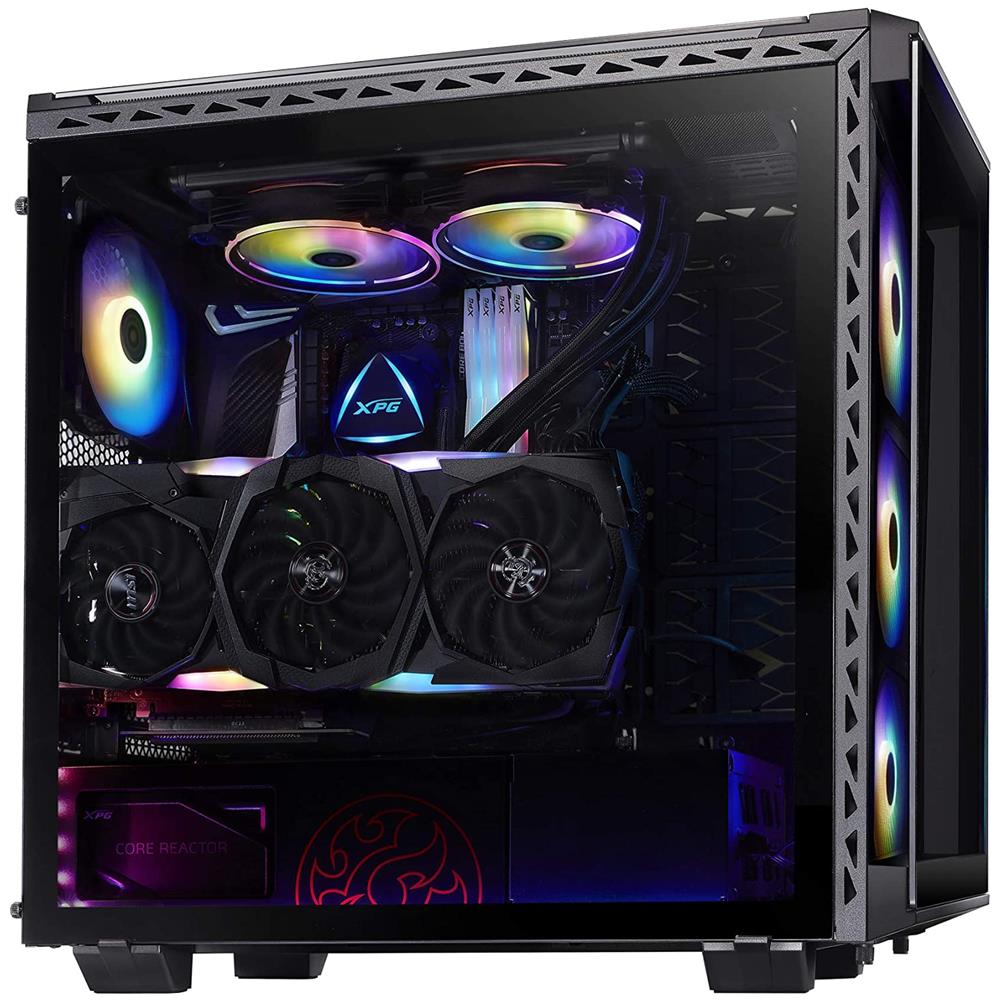 Case XPG Battlecruiser Middle Tower ATX / Micro-ATX / Mini-ITX / E-ATX 3 Porte USB 3.0 Colore Nero (Finestrato)  - Foto 2