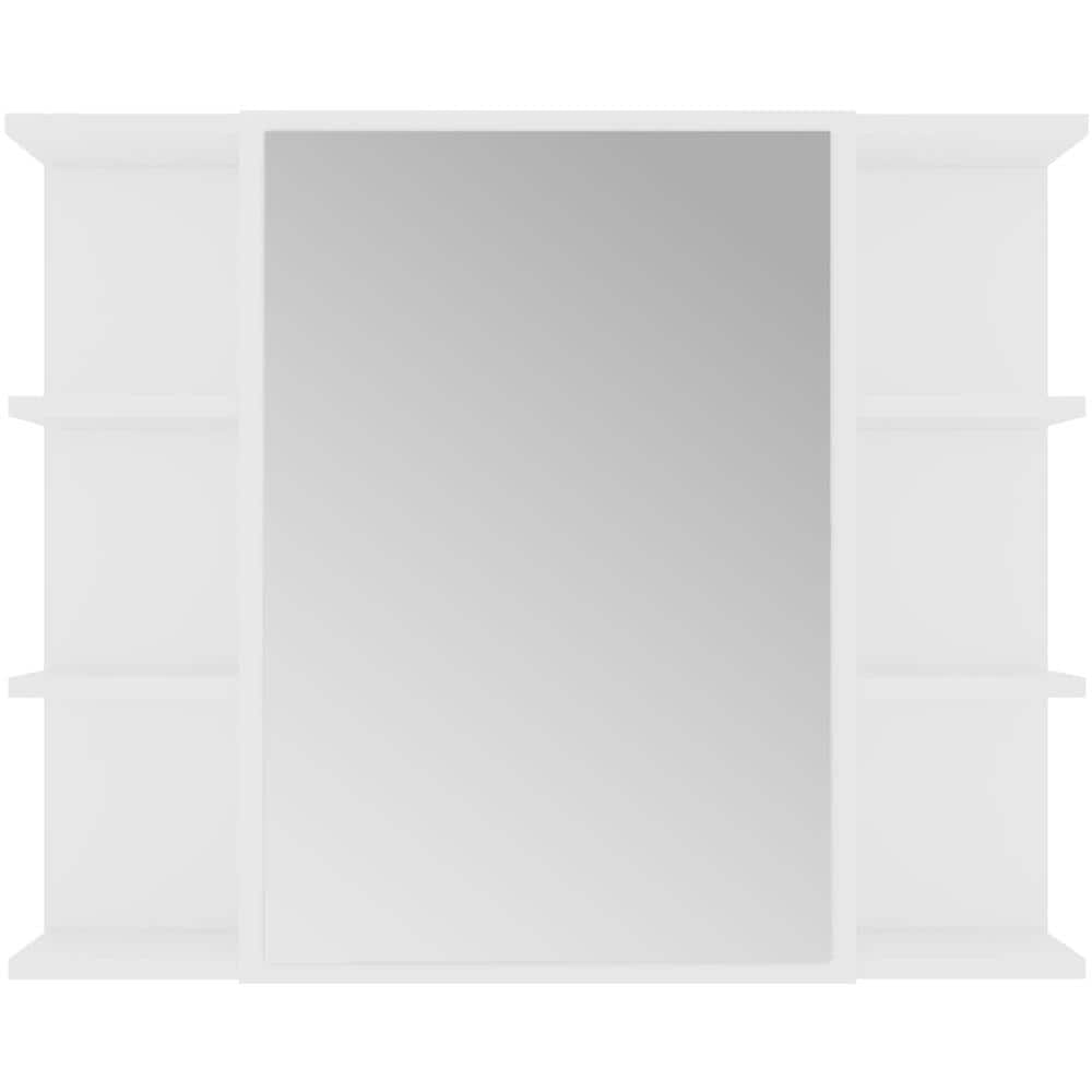 Armadio da Bagno Bianco 80x20,5x64 cm in Legno Multistrato - Foto 10