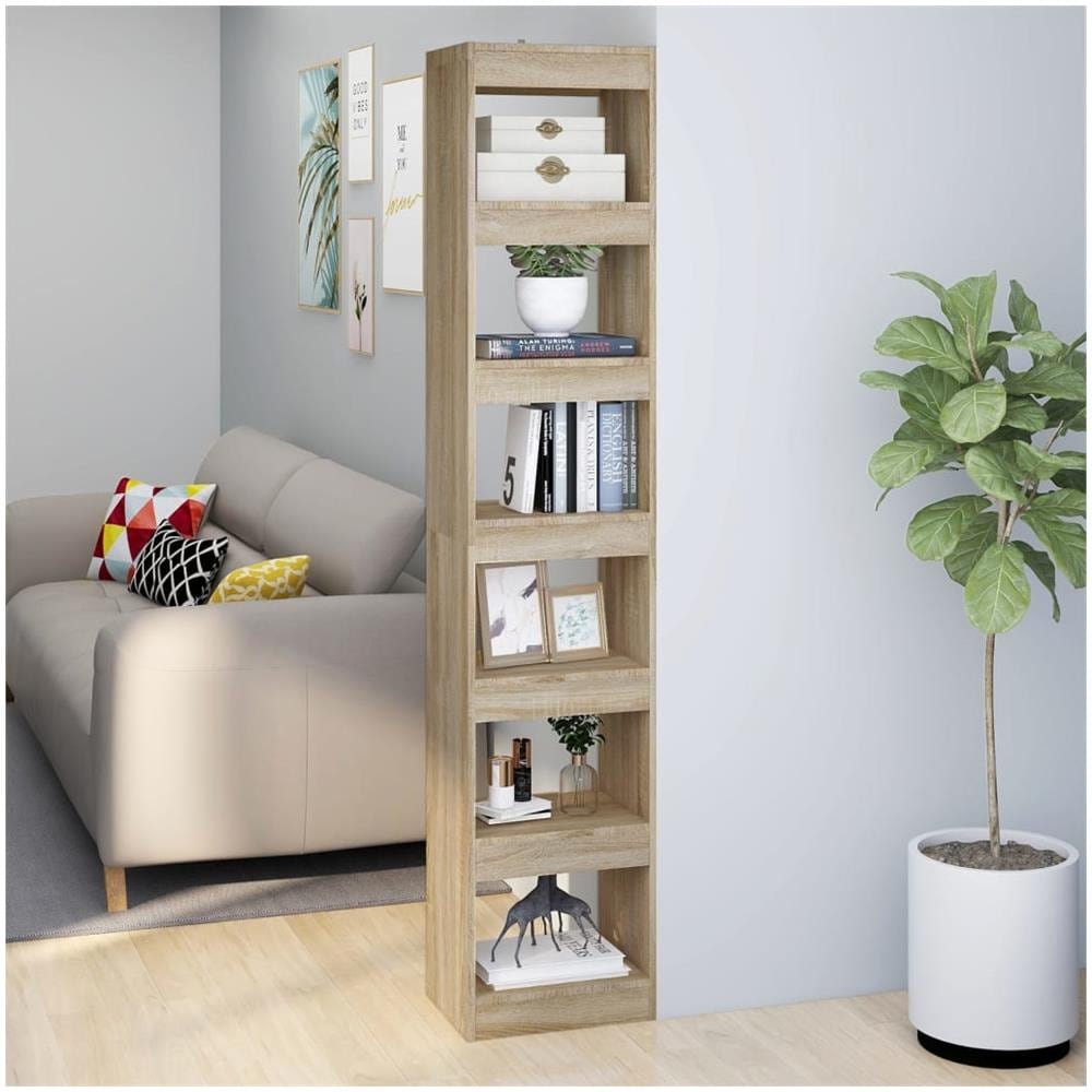 Libreria/Divisorio Rovere Marrone 40x30x135 cm CFW86623